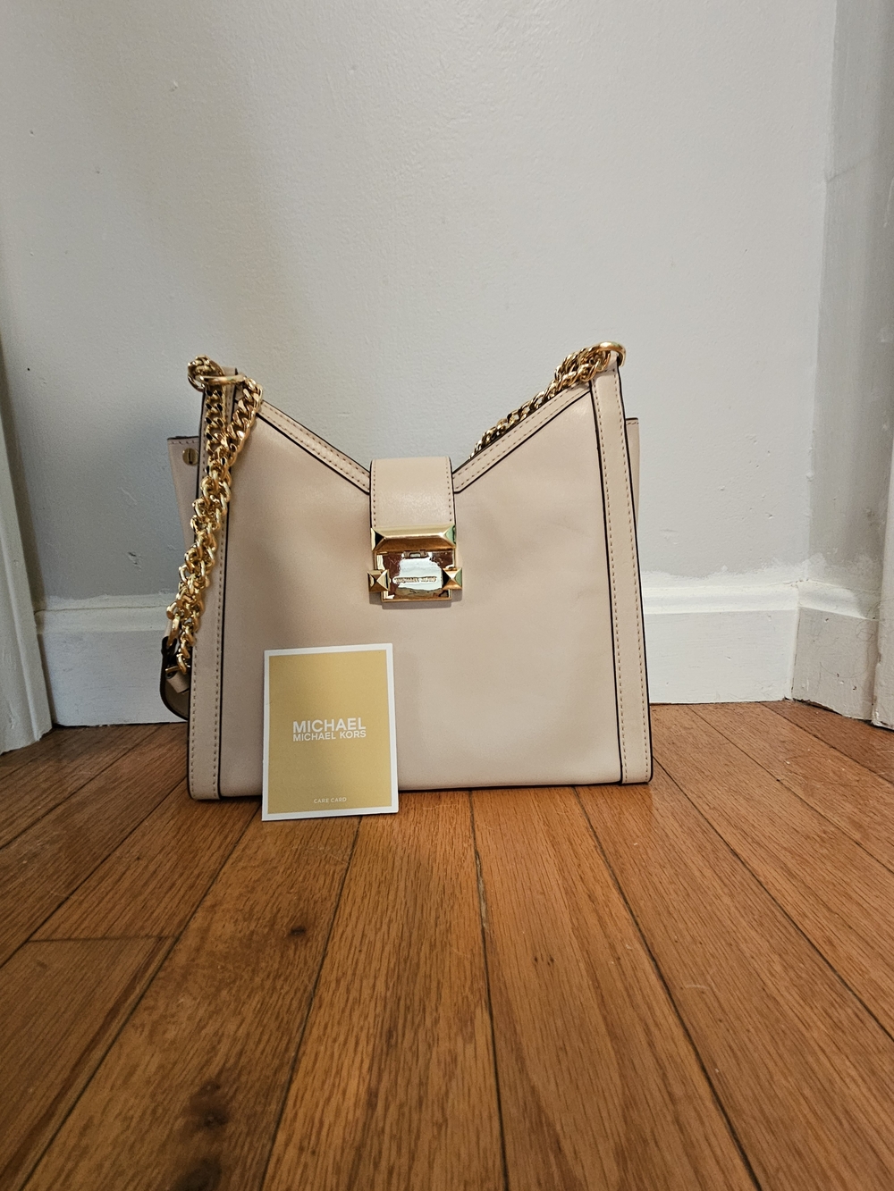 NWT Michael Kors Whitney Leather Chain Strap Tote